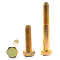 5/8x22-18 x 7 1/2x22 Grade 8 Hex Cap Screw Alloy Steel Yellow Zinc Plated Y329047