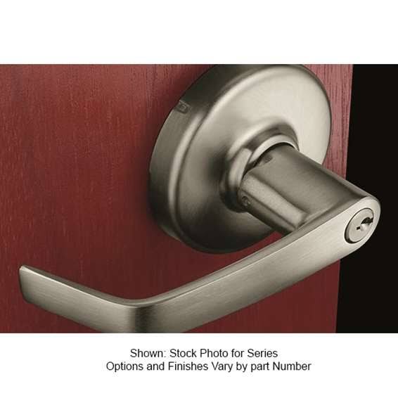Bright Bronze Clear Coated Cylindrical Lock W85859