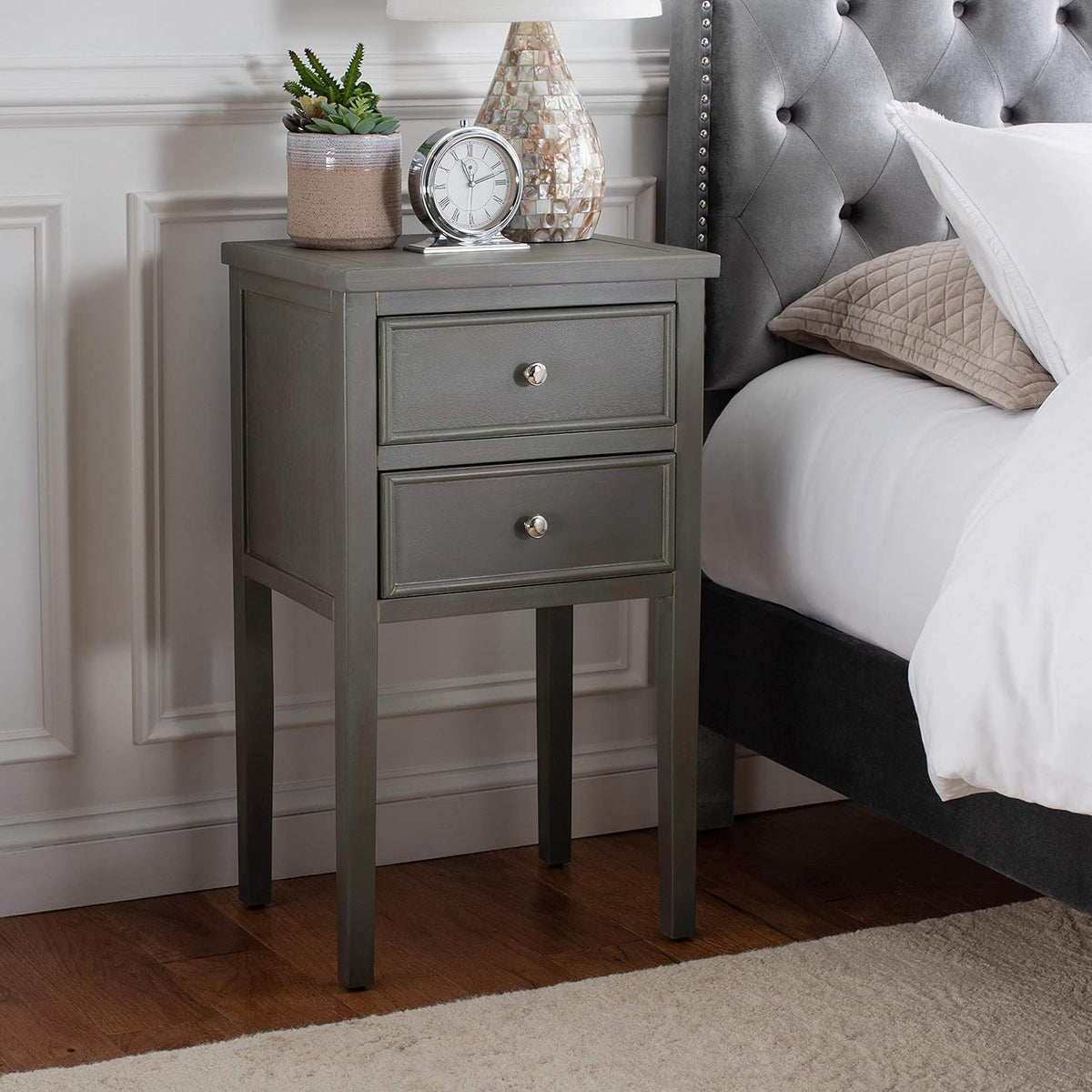 French Grey End Table S28582