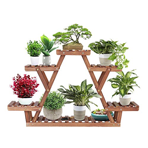 4 Tier Wood Plant Stand H720