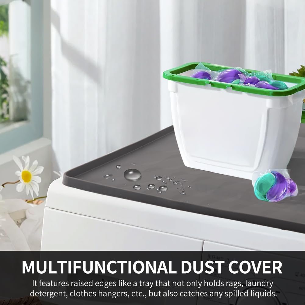 23.6'' x 19.7'' Silicone Non-slip Washer and Dryer Top Protector Mat J62001