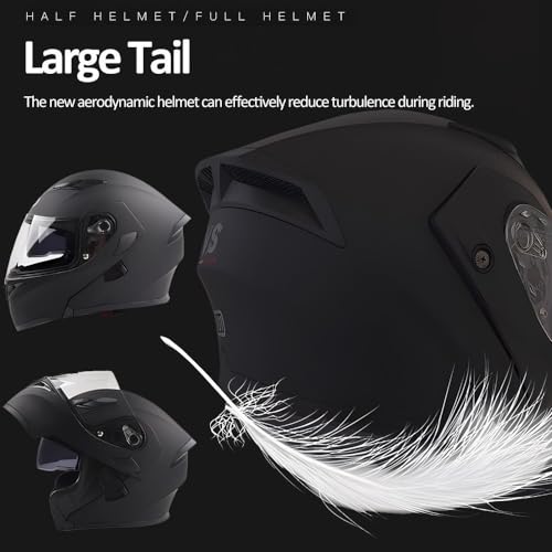 Full Face Flip up Bluetooth Motorcycle Helmet with Dual Speaker W2932