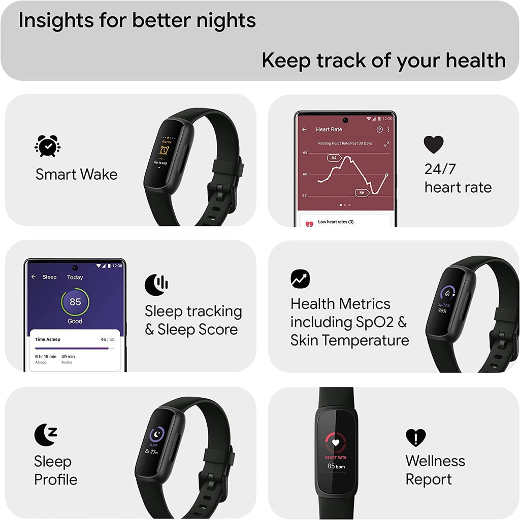 Black Activity Tracker with Heart Rate Q49927