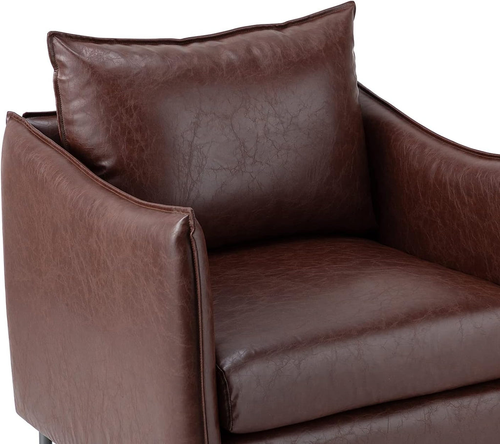 Leather Armchair Set Of 2, Brown H539254