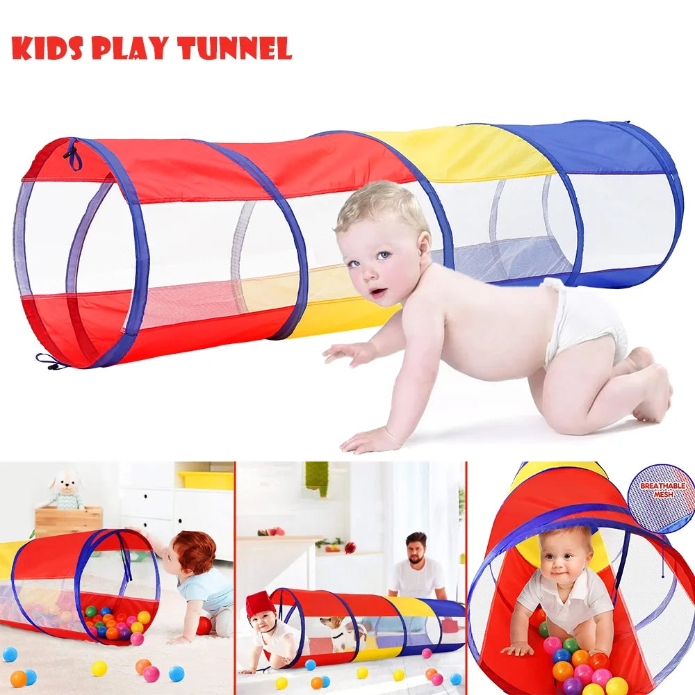 Kids Play Tent Crawl Tunnel and Ball Pit Set P425