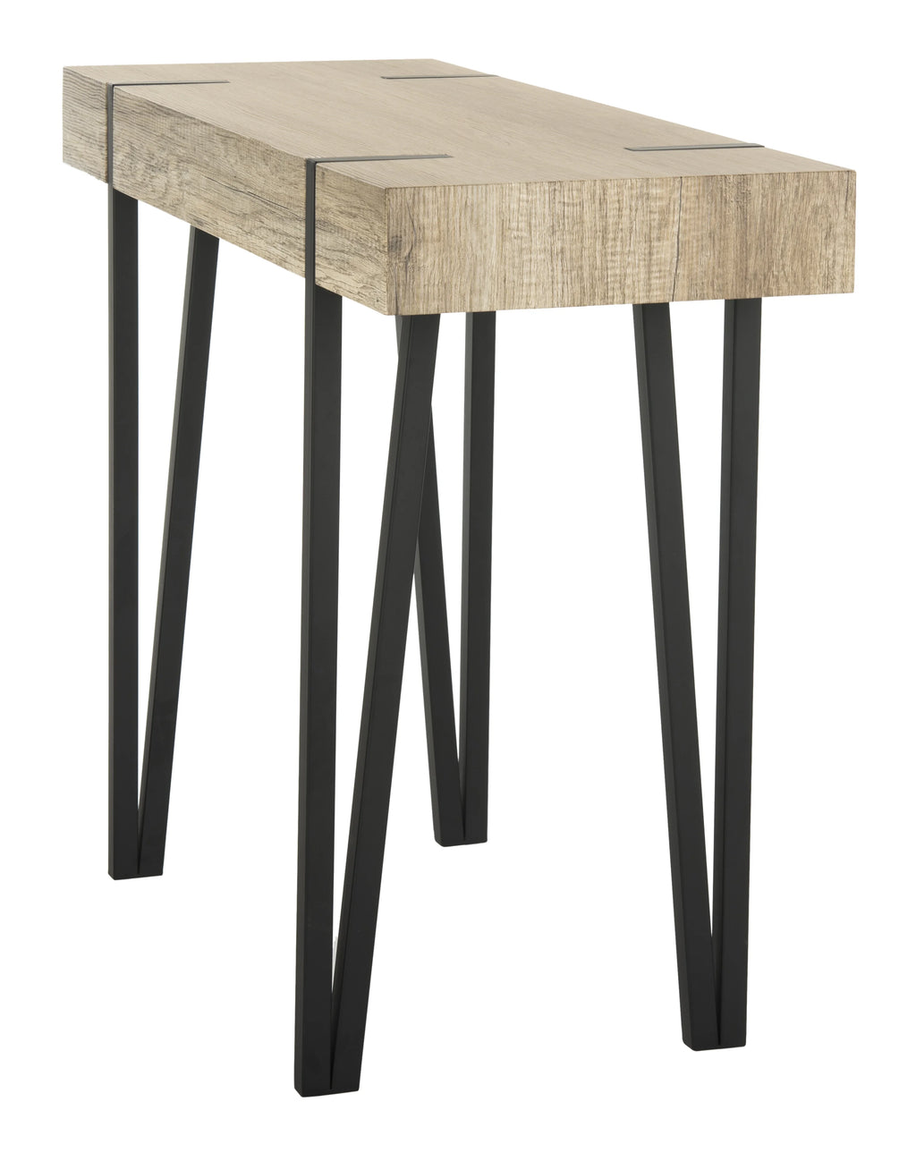 Brown Mid-Century Wood Top Console Table B88911