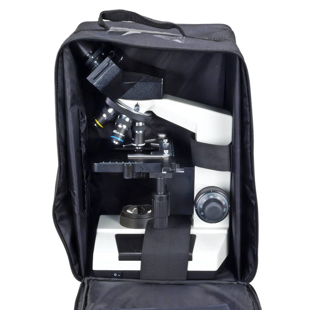 40X-2000X Built-in 3.0MP Digital Camera Compound LED Binocular Microscope with Vinyl Carrying Case A51945
