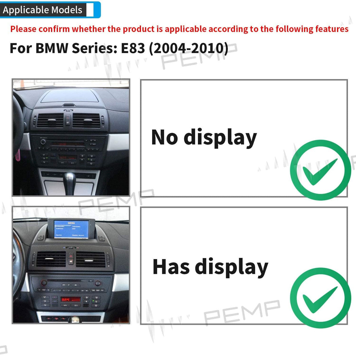 10.25 IPS Touch Screen CarPlay Android Auto for BMW X3 R2563