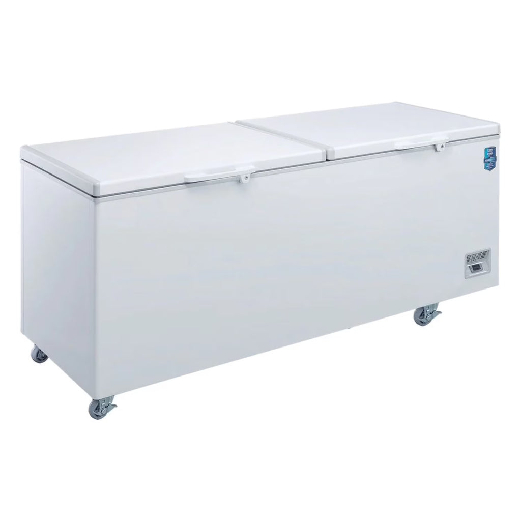 White Chest Freezer With 2 Solid Lids K114565