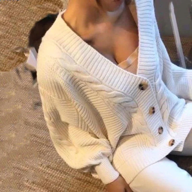 Chunky Knit Sweater and Pants Set K1110