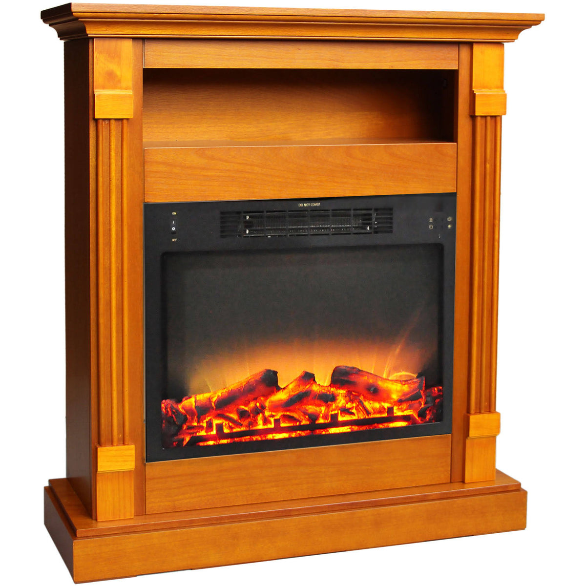 34 in. Electric Fireplace and Mantel A862594