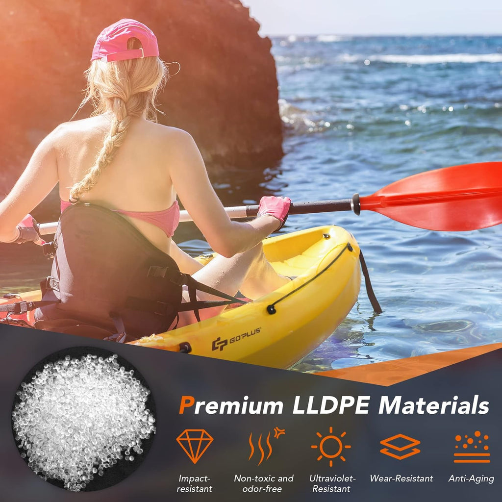 10.2FT Sit-On-Top Fishing Kayak with Aluminum Paddle & Bungee Storage R795
