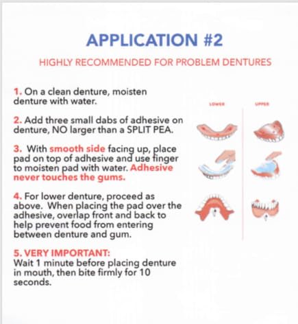 Adhesive Free Denture Pads 30 Pack N389196