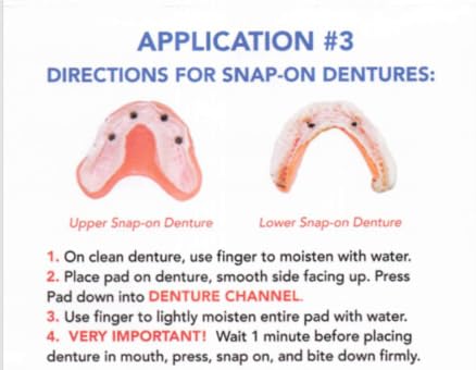 Adhesive Free Denture Pads 30 Pack N389196