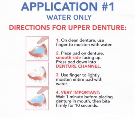 Adhesive Free Denture Pads 30 Pack N389196