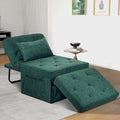 Light Blue 36" W Convertible Ottoman Bed Sleeper M433877