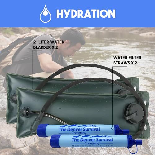 72 Hour Survival Backpack with Supplies - Bug Out Bag Backpack - Emergency Backpack with Tactical Survival Kit D92903