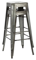 Antique Metal Barstool D8534