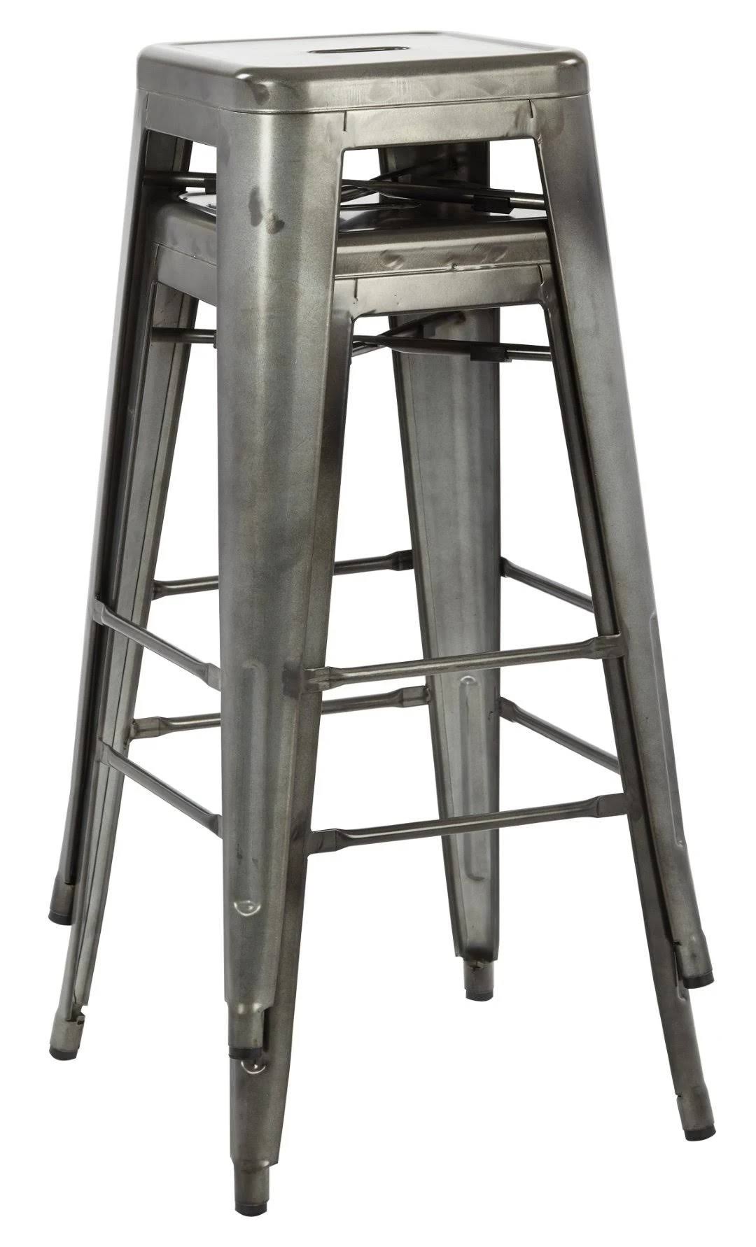 Antique Metal Barstool D8534