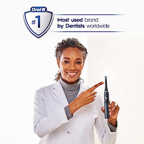 Black Rechargeable Electric Toothbrush with 5 Cleaning Settings, 2 Replacement Heads, Travel Case E35720