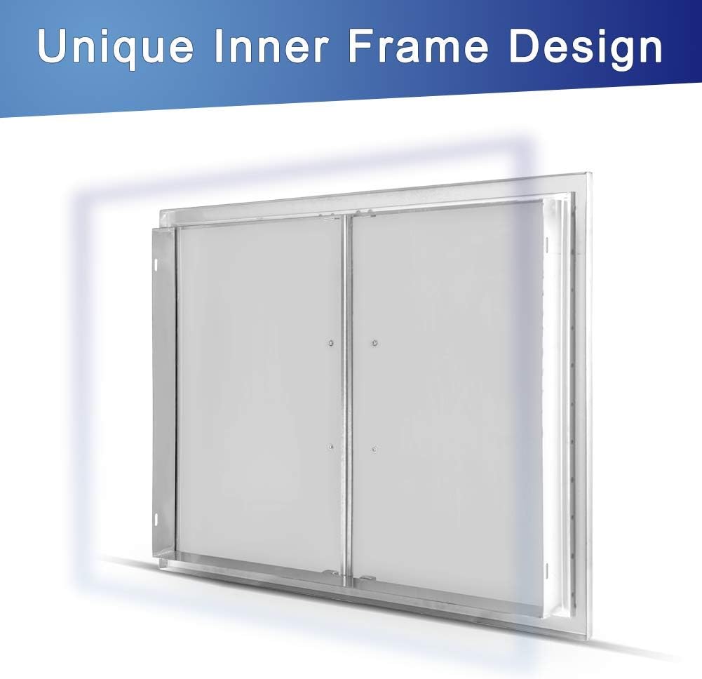 Stainless Steel Double Access Door for Outdoor Kitchen W755