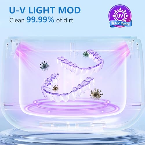 Ultrasonic Retainer Cleaner with 4 Modes (White) J6720