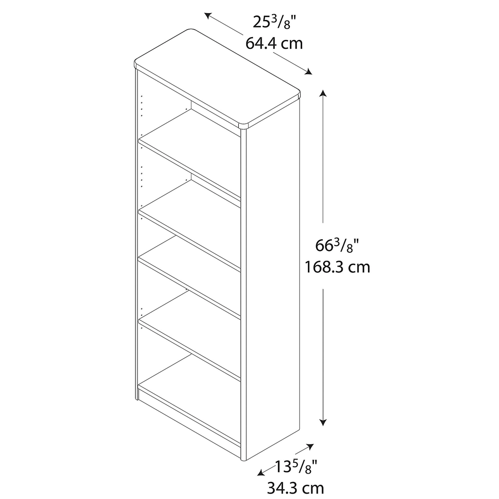 5-Shelf Bookcase J23980