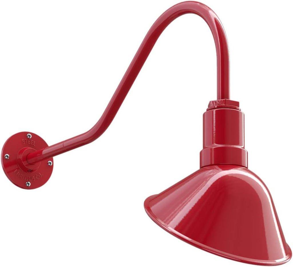 9 inch Dome 11 inch Straight Arm Matte Black Sign Light Q917
