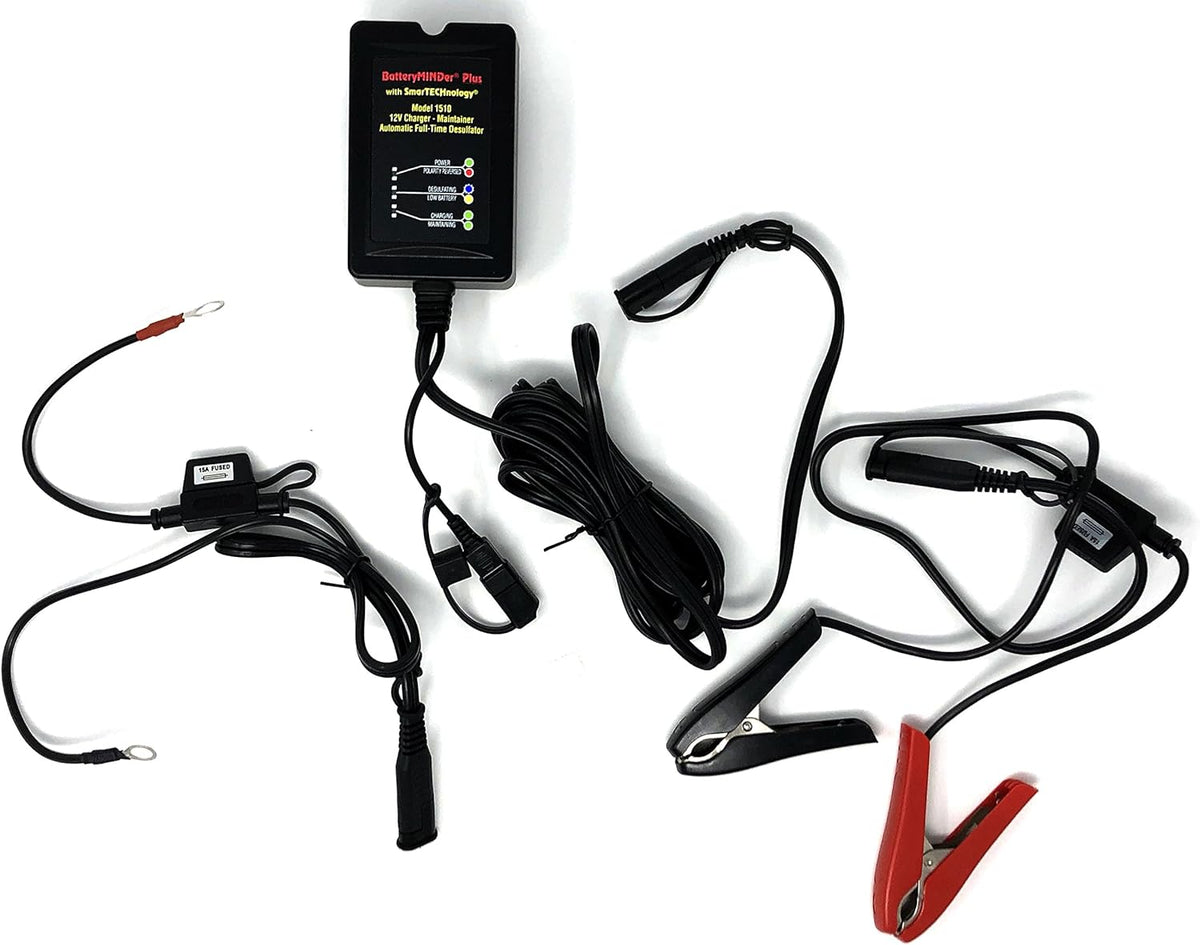 12 Volt 1.5 Amp Battery Charger Maintainer Desulfator I36404