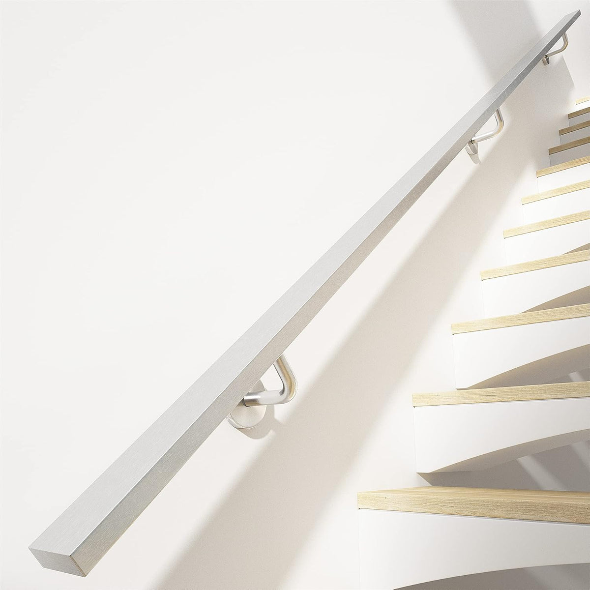 Brushed Stainless Steel Wall Mounted Stair Handrail S3751