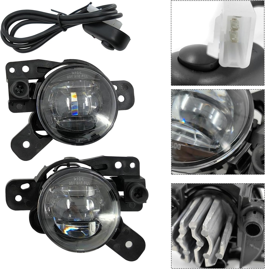 Front Fog Light Assembly with Bezel Cover and Harness for Chevy Colorado 2023 2024 T697756