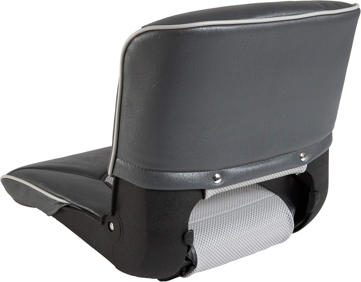 Charcoal/Gray Boat Seat with Welded Cushion Q690