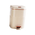 White Aureate 8L Step Trash Can Y9541