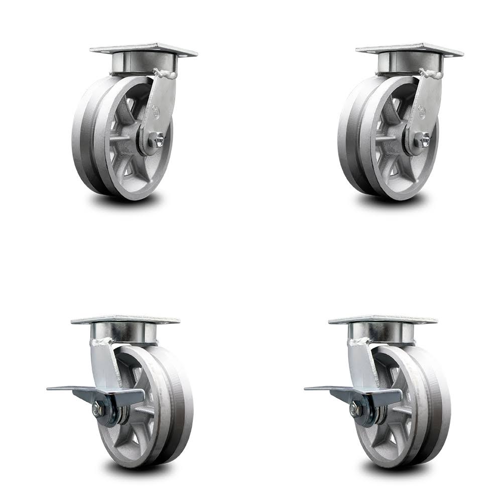 6x22 V Groove Semi Steel Caster W999690