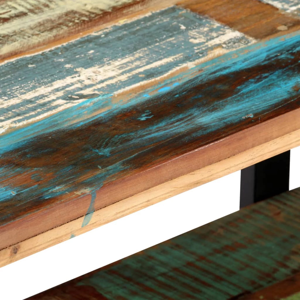 Reclaimed Wood TV Stand with Bottom Shelf C42620