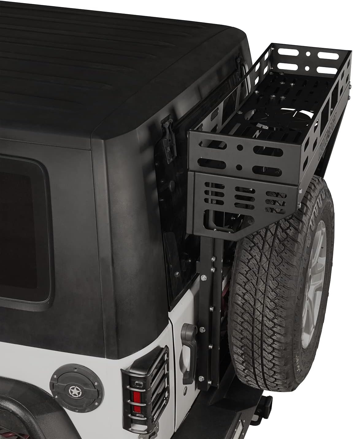 Tailgate Basket Rear Cargo Rack System with Reinforced Tailgate Hinge Kit R2436