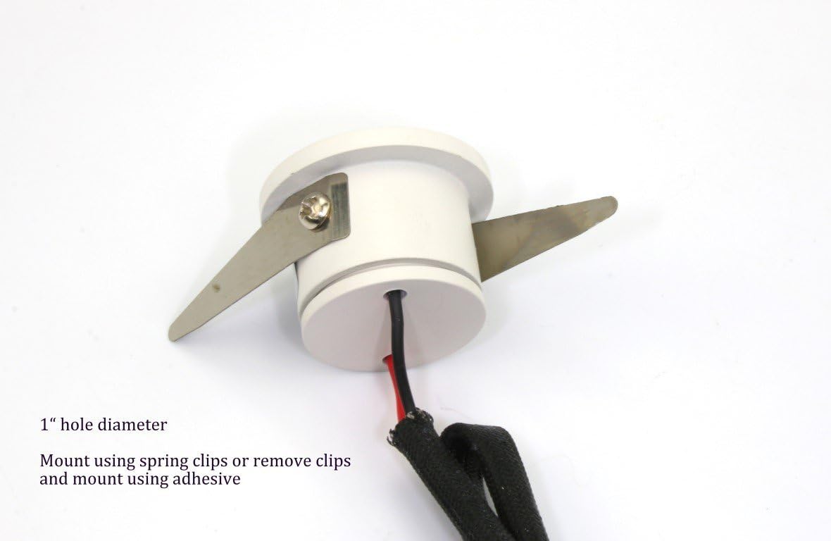 1.25 Diameter 1 Watt Cool White LED Down Light W445