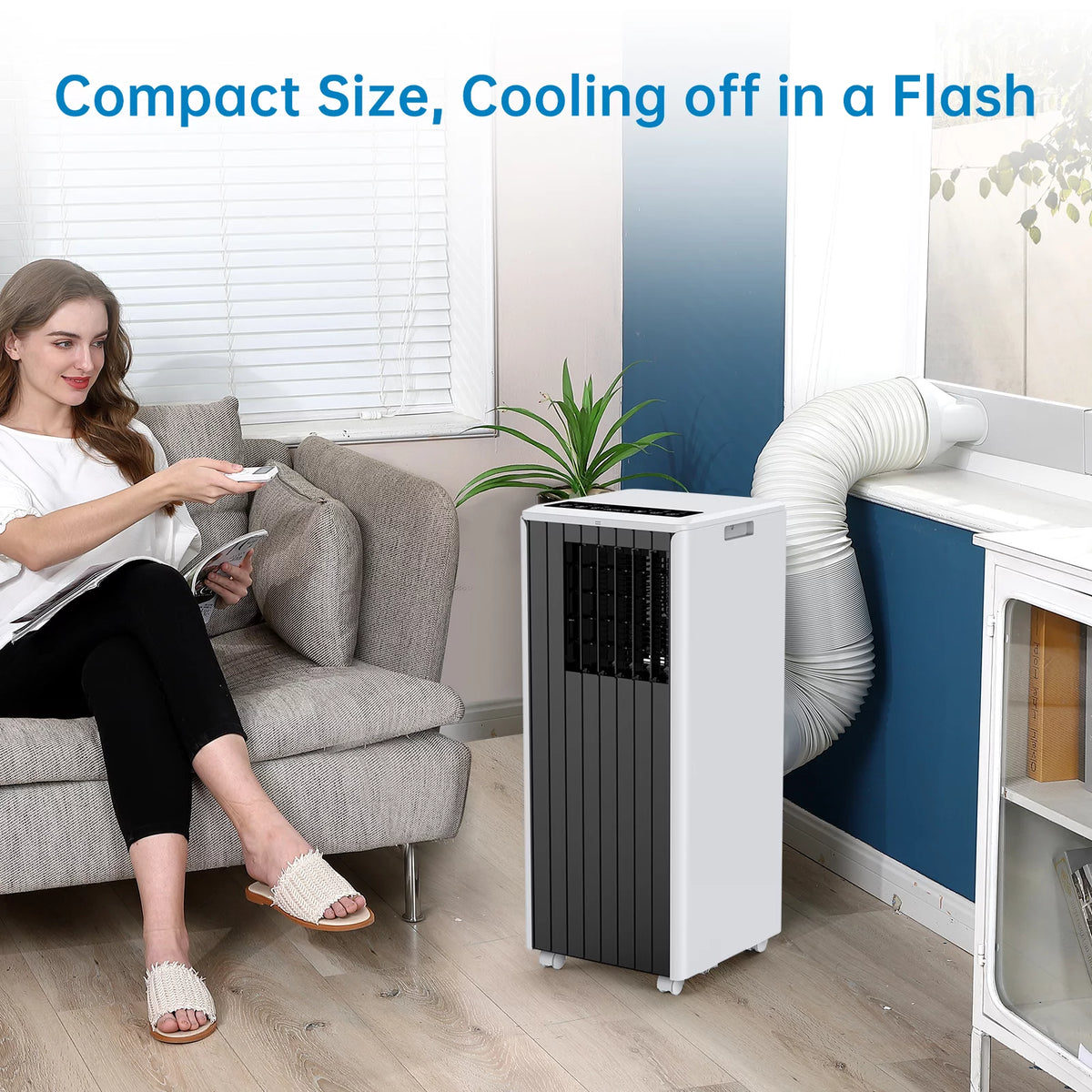 8,000 BTU Portable Air Conditioner with Remote Control N70352