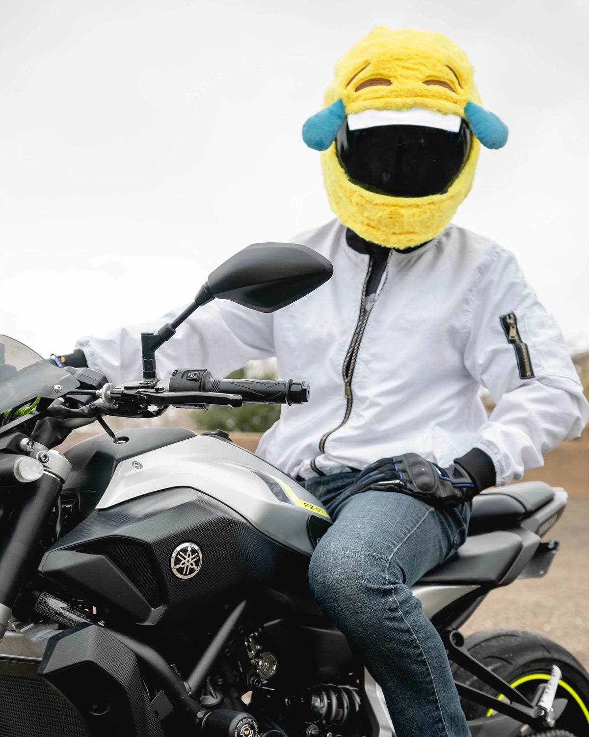 Yellow Full Face Motorcycle Helmet Cover V401