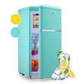 3.5 Cu.ft Blue Mini Fridge with Freezer Z637236