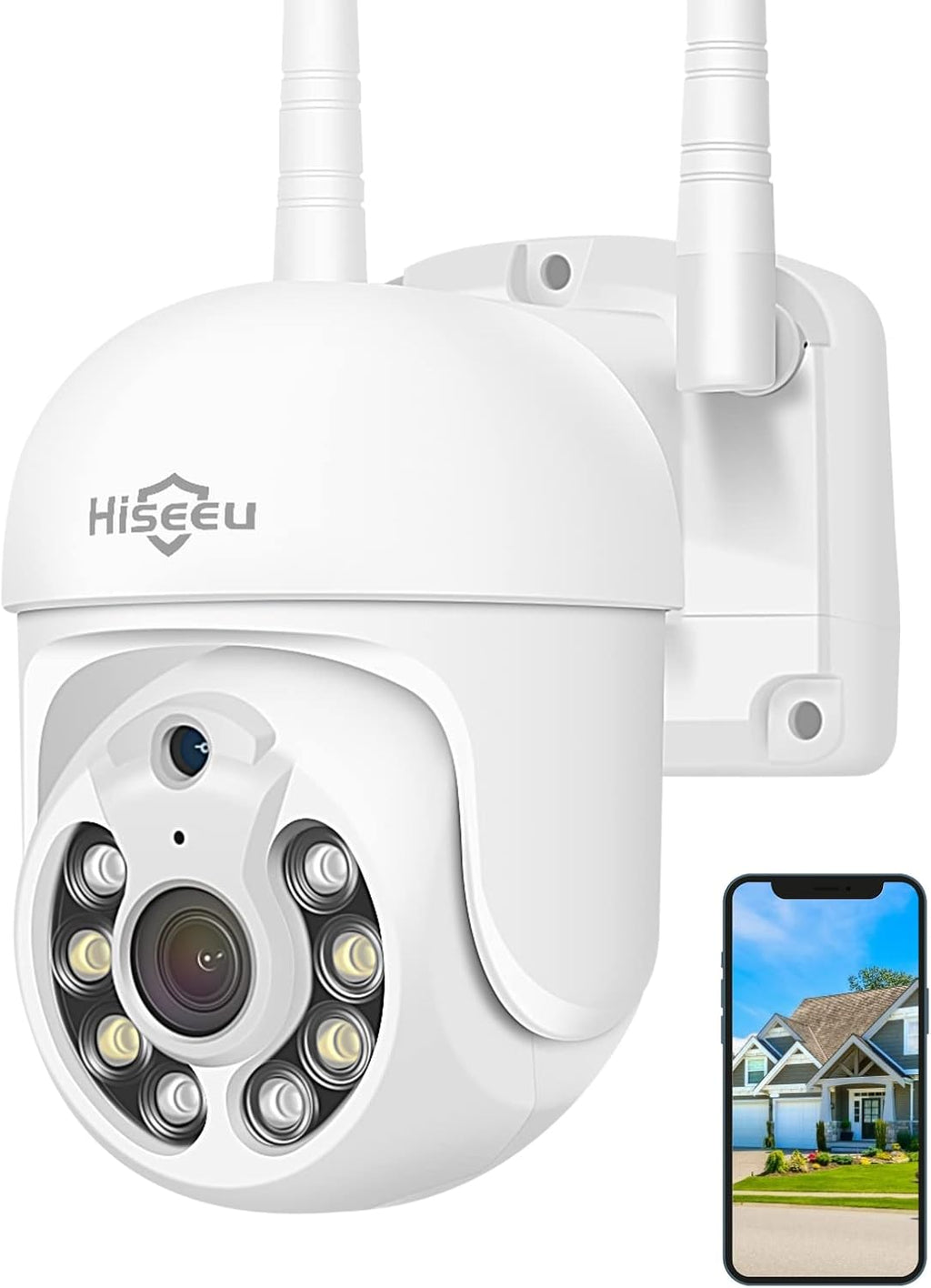 3MP Outdoor Wireless Security Camera with Floodlights G663477