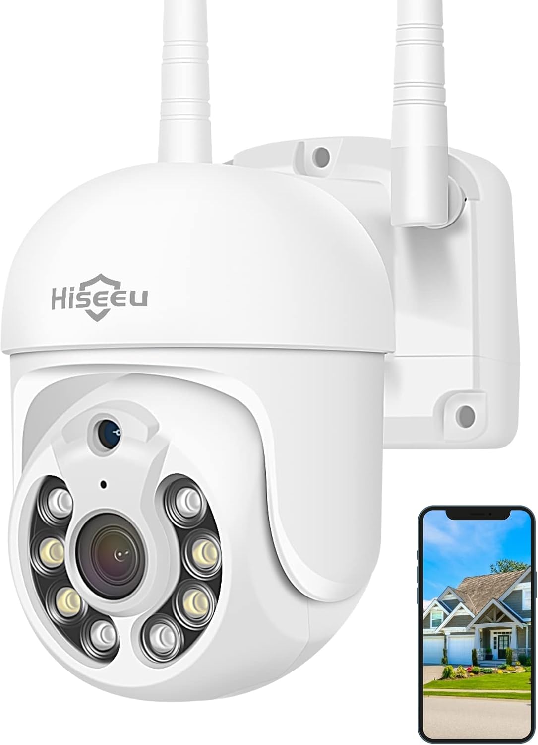 3MP Outdoor Wireless Security Camera with Floodlights G663477