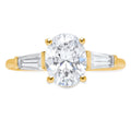 14K Yellow Gold Three-Stone Diamond Engagement Ring R8070