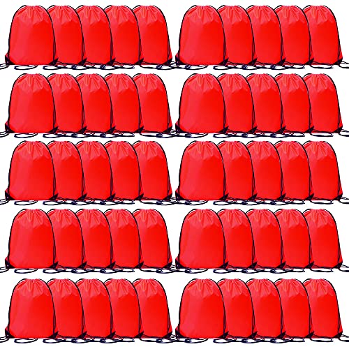 50 Pcs Drawstring Polyester Bags Y187299