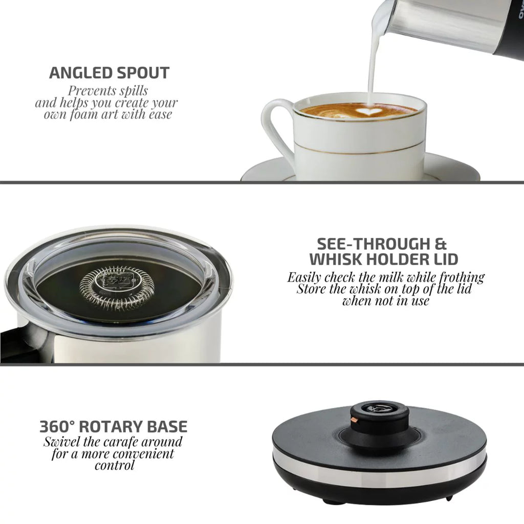 Electric Stainless Steel Milk Frother and Steamer M270