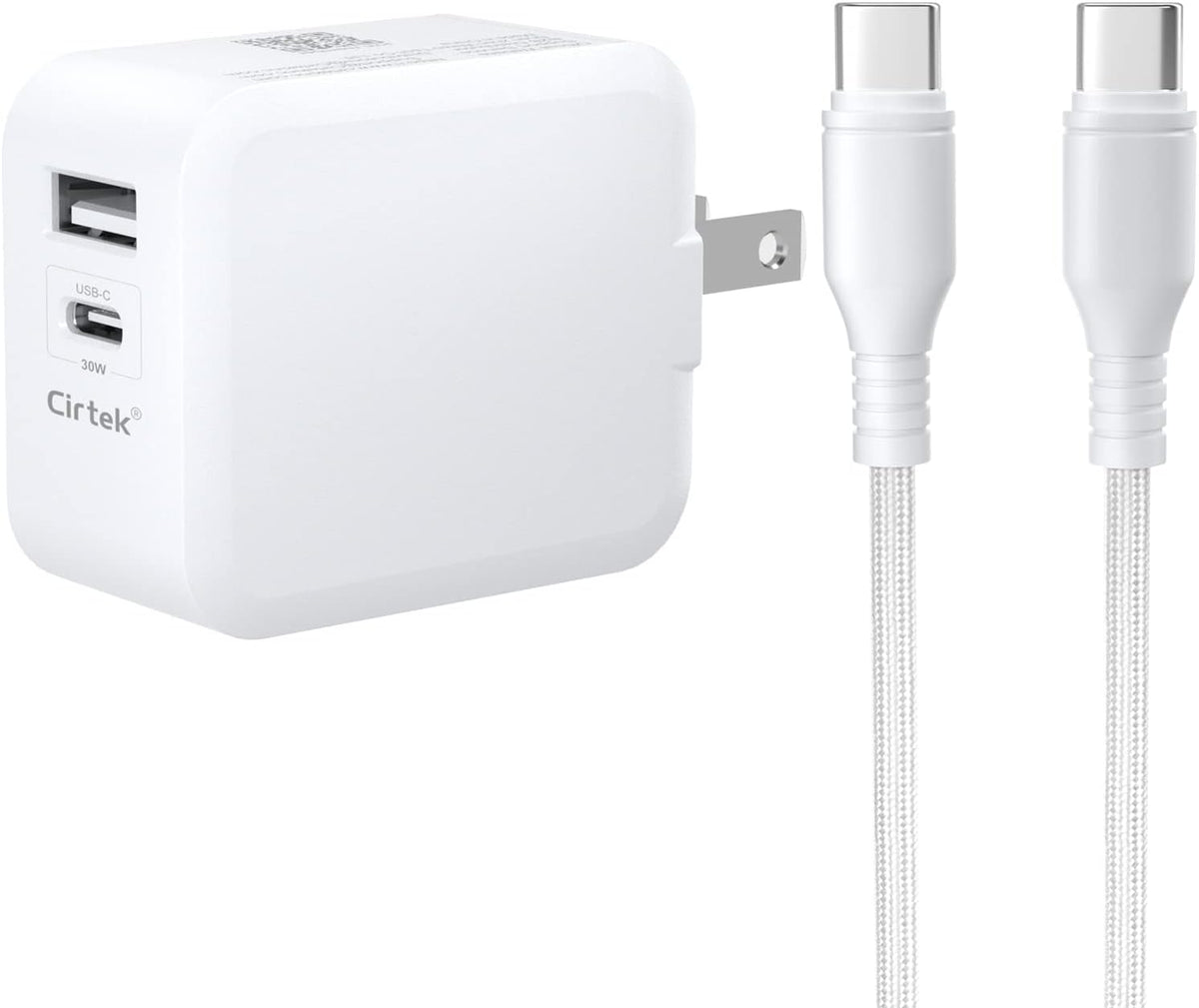 4.9Ft USB Type-C Cable Dual-Port Fast Charging Power Adapter Pack of 2 Q863893