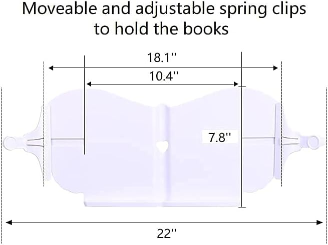Adjustable Height Book Holder Floor Stand with Aluminum Base C699665