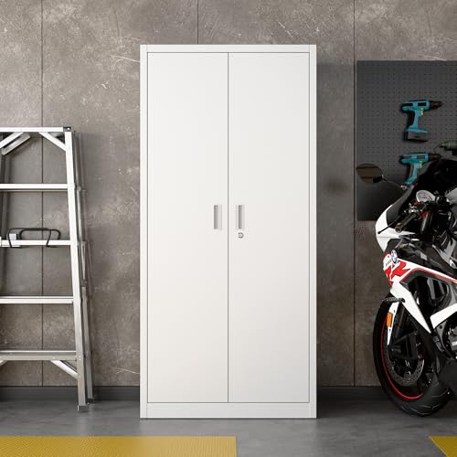 Black Metal Storage Cabinets with Pegboards and Hooks L4547