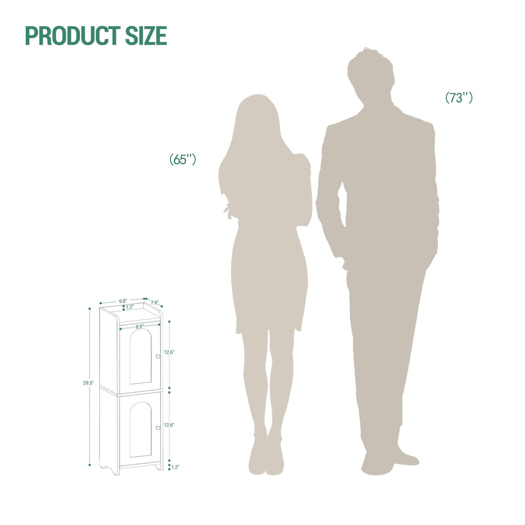 Bathroom Storage Cabinet with 2 Doors Q210