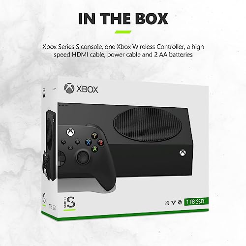 Xbox Series S 1TB SSD Console Carbon Black with Wireless Controller Z664488